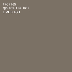 #7C7165 - Limed Ash Color Image